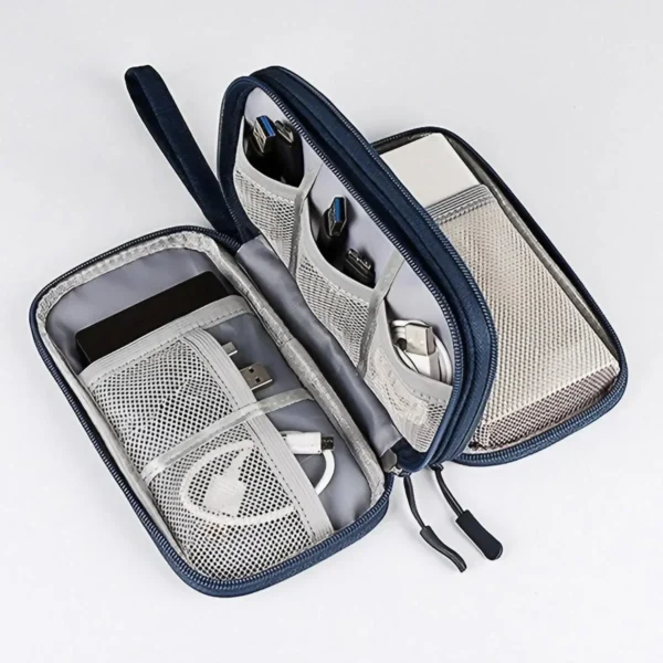 Portable Waterproof Travel Bag Digital Charger Storage for USB Cable Earphone Power Bank Organizer