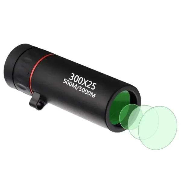 High Magnification HD Monocular Telescope Waterproof Mini Telescope Portable Military Zoom 10X Scope for Travel Hunting