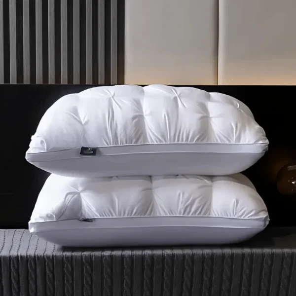 Luxurious 5-Star Hotel Quality Pillow 990g 20x30 Inches Deep Sleep Neck Support Non-Collapse High Pillow Core For All Seasons