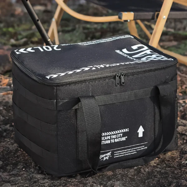 20 L Picnic Bag Cookware Storage Bag Portable Camping Storage Bag Large Capacity Storage Bag for Beach Picnic Road Trip Travel