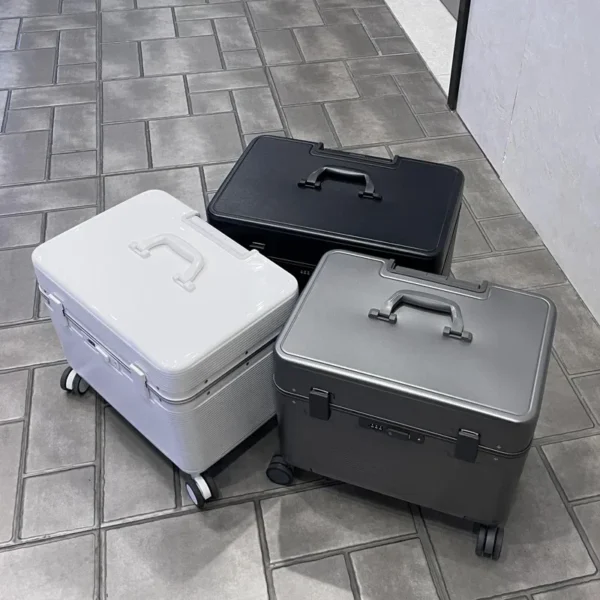 New Design Photography BoxAluminum Frame Flip Top Rolling Luggage Unisex Large Capacity Trolley Case 20 Boarding Box Toolbox
