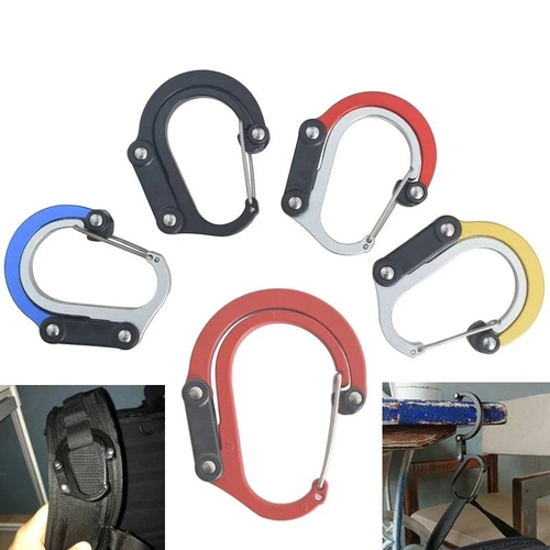 Hybrid Gear Clip - Carabiner Rotating Hook Clip Non-Locking Strong