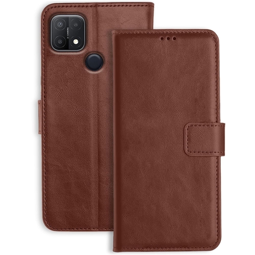 A15 Brown Wallet Case – Leather Flip Cover